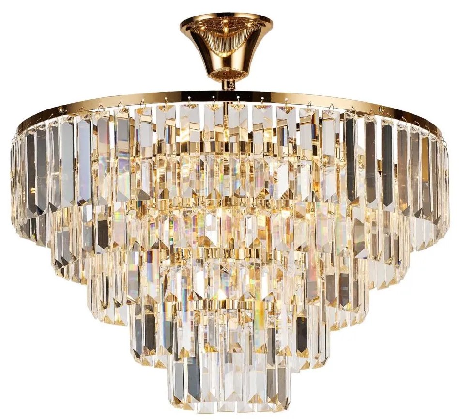 Brilagi Brilagi - Felületre szerelhető csillár CRYSTAL 5xE14/40W/230V arany BG1106