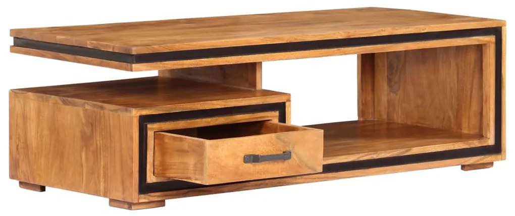Tömör akácfa dohányzóasztal 100 x 45 x 33 cm
