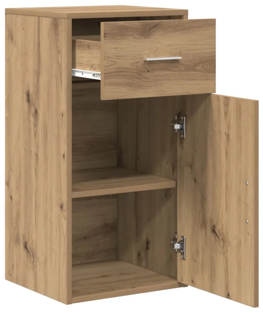 Oldalszekrény fiókkal kézműves tölgy 38 x 34,5 x 75 cm Faanyag