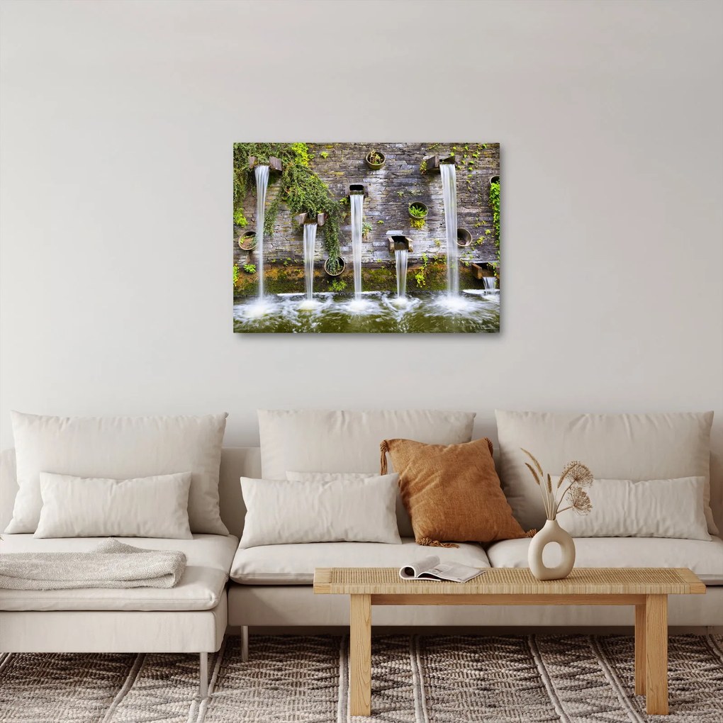 Kép - Kőfal, Hamburg, Németország (70x50 cm)
