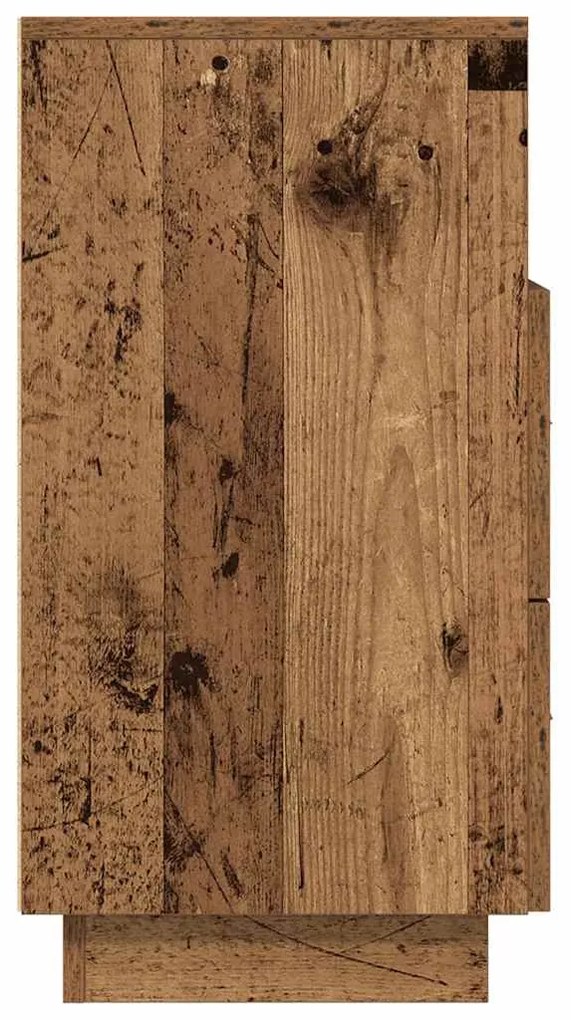 éjjeliszekrények 2 db 2 fiókkal régi fa 36x36x68 cm