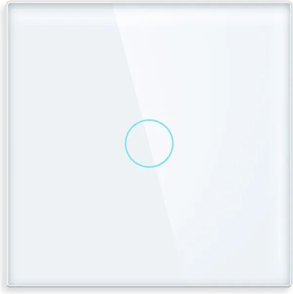 Üvegpanel Kicsi Érintőfény Modulokhoz Szimpla 1G 47mm Fehér