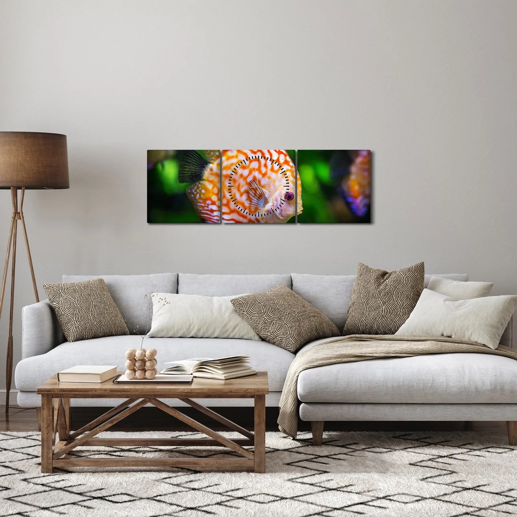 Egy hal képe (órával) (90x30 cm)