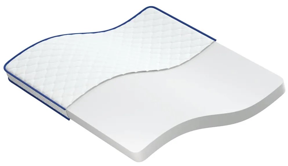 fehér memóriahabos matrac 200 x 200 x 17 cm puha