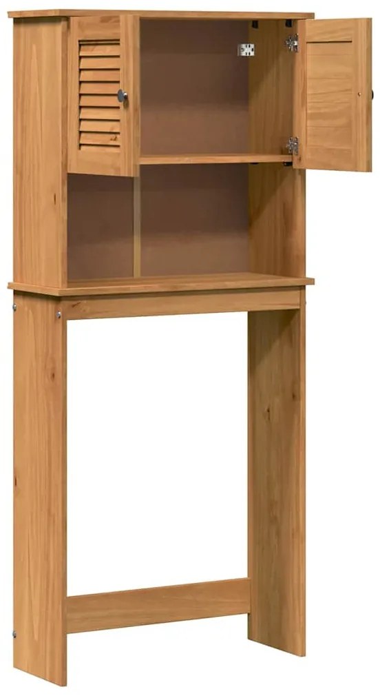 Mosógép Szekrény VIGO mézbarna 72.5 x 27 x 161 cm Tömör fenyőfa