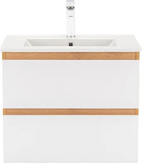 Vario Forte 60 alsó szekrény mosdóval tölgy-fehér