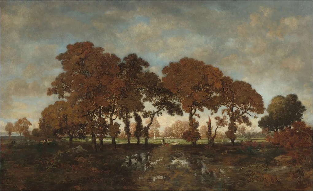 Fotótapéta Flizelin Dekoratív Hálószoba Idilli tájkép 416x254