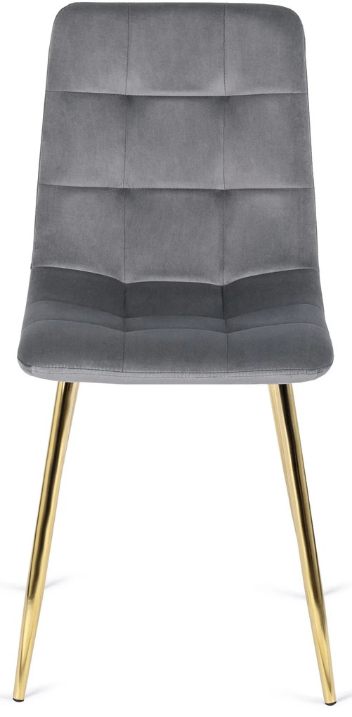 YORK szék, szürke, velúr