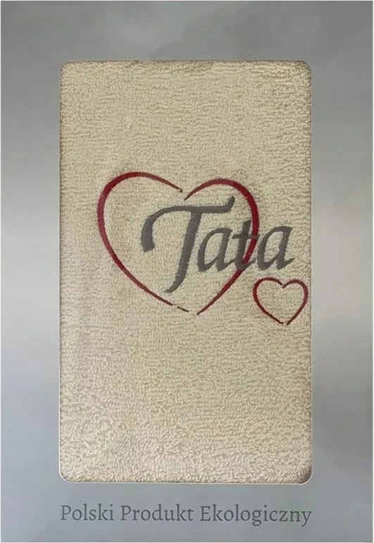 Apák napi ajándék 70x140 Apa krém szív