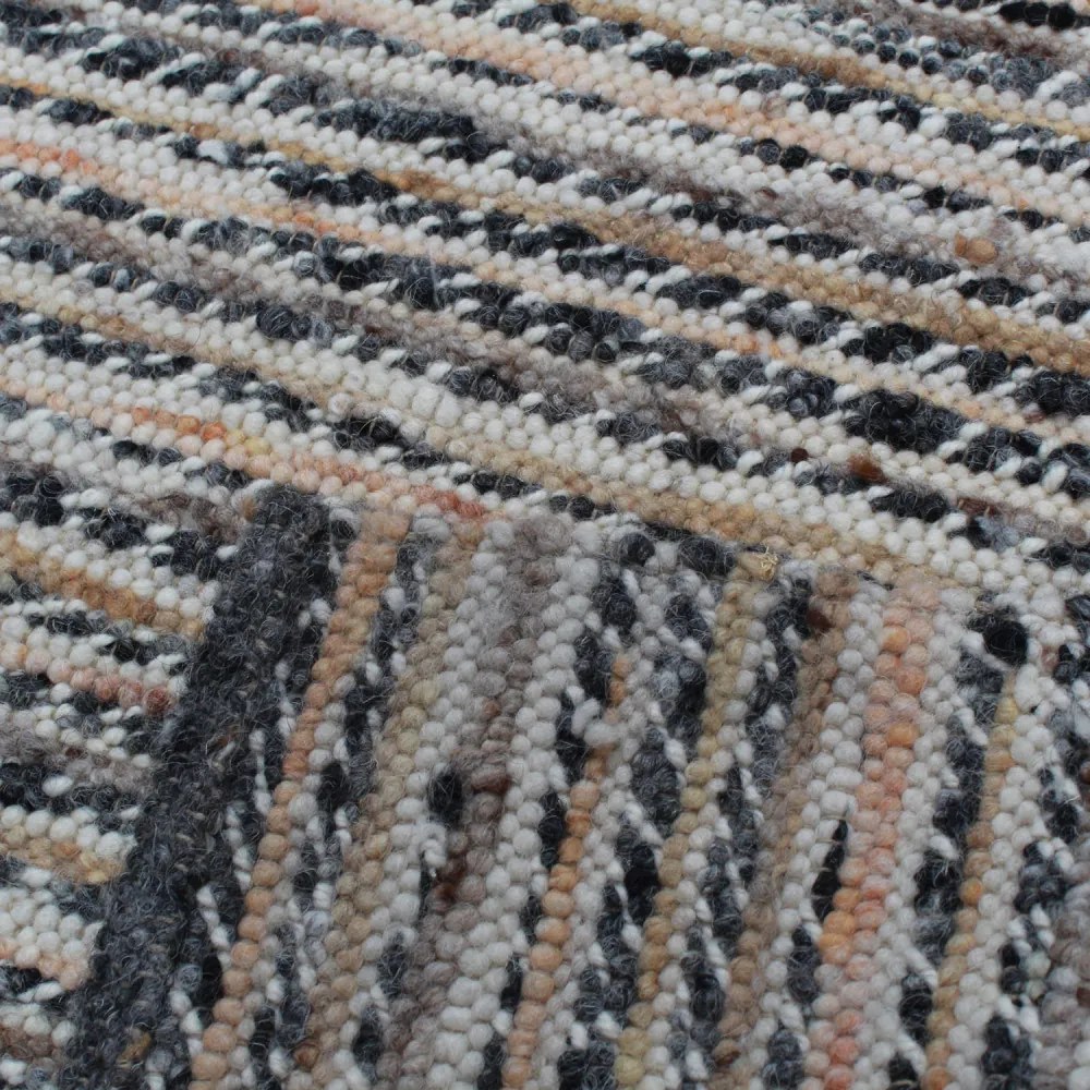 Vastag gyapjú szőnyeg Rustic 132x189 kézi és gépi szövésű gyapjú szőnyeg