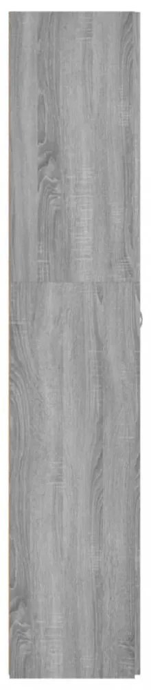 szürke sonoma színű szerelt fa cipősszekrény 80x35,5x180 cm