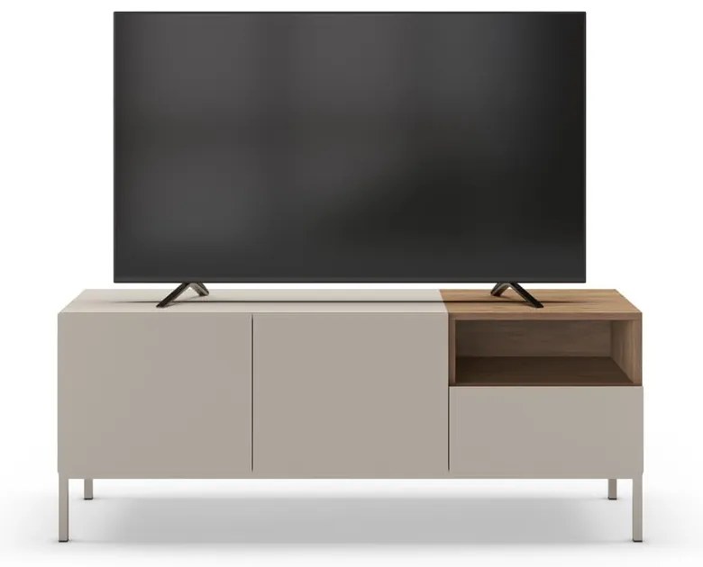 Krémszínű TV-állvány 140x55 cm Cailin – Marckeric