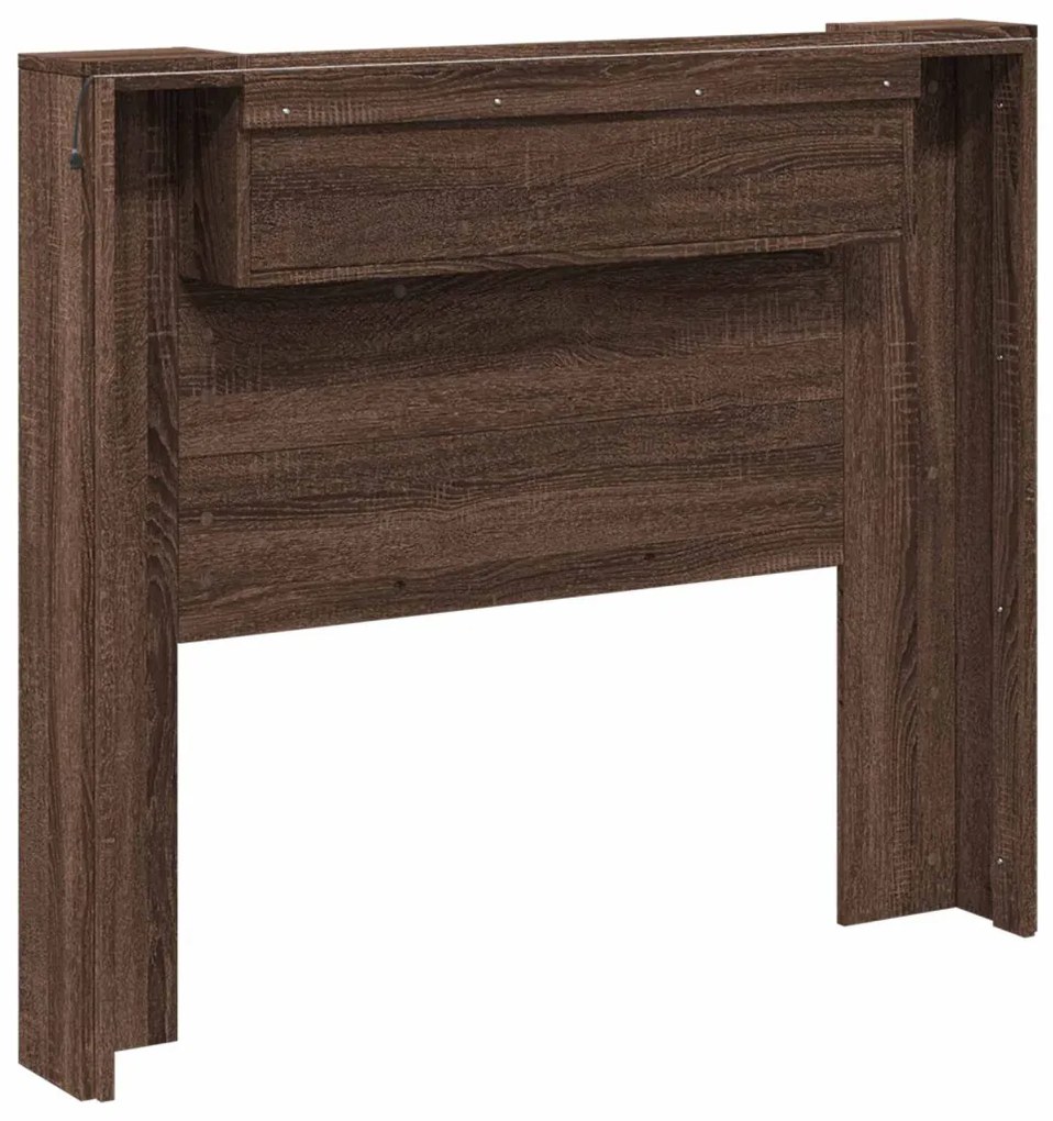 Fejtámla polcokkal Barna Tölgy 120 x 16,5 x 103,5 cm Faanyag