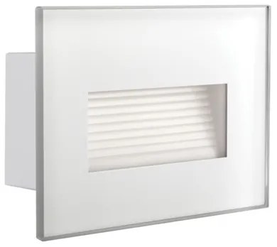 Kültéri Falba Építhető Lámpa Fehér GLASI LED KANLUX-33690