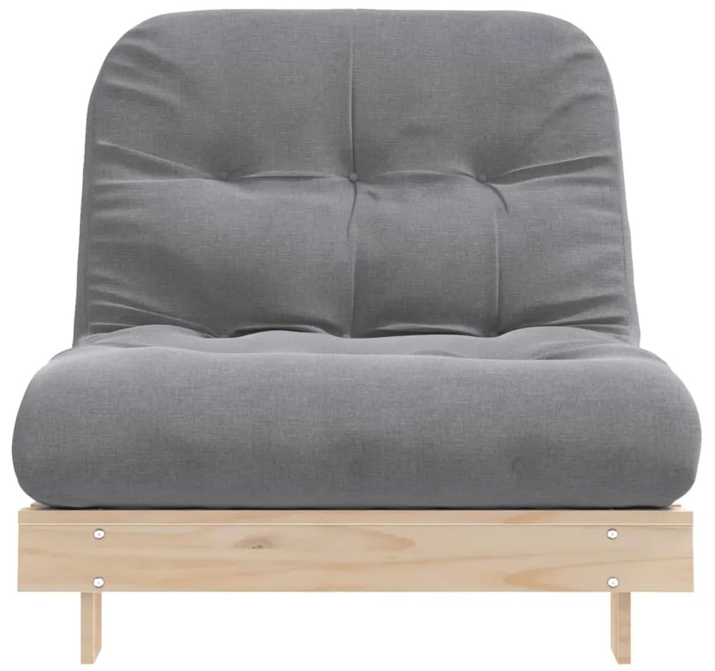 tömör fenyőfa futon kanapéágy matraccal 80 x 206 x 11 cm