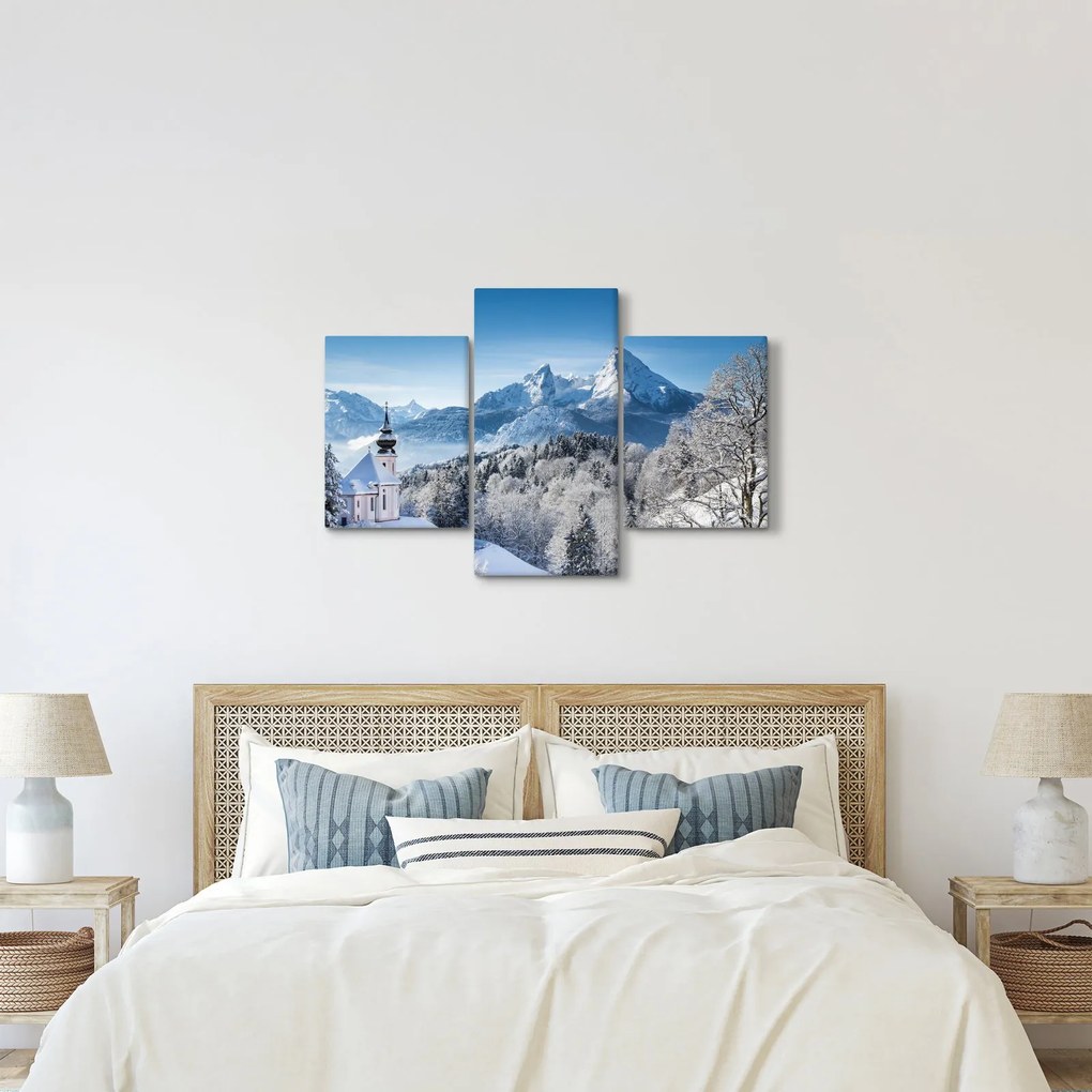 Kép - Egy pillantás a téli tájra (90x60 cm)