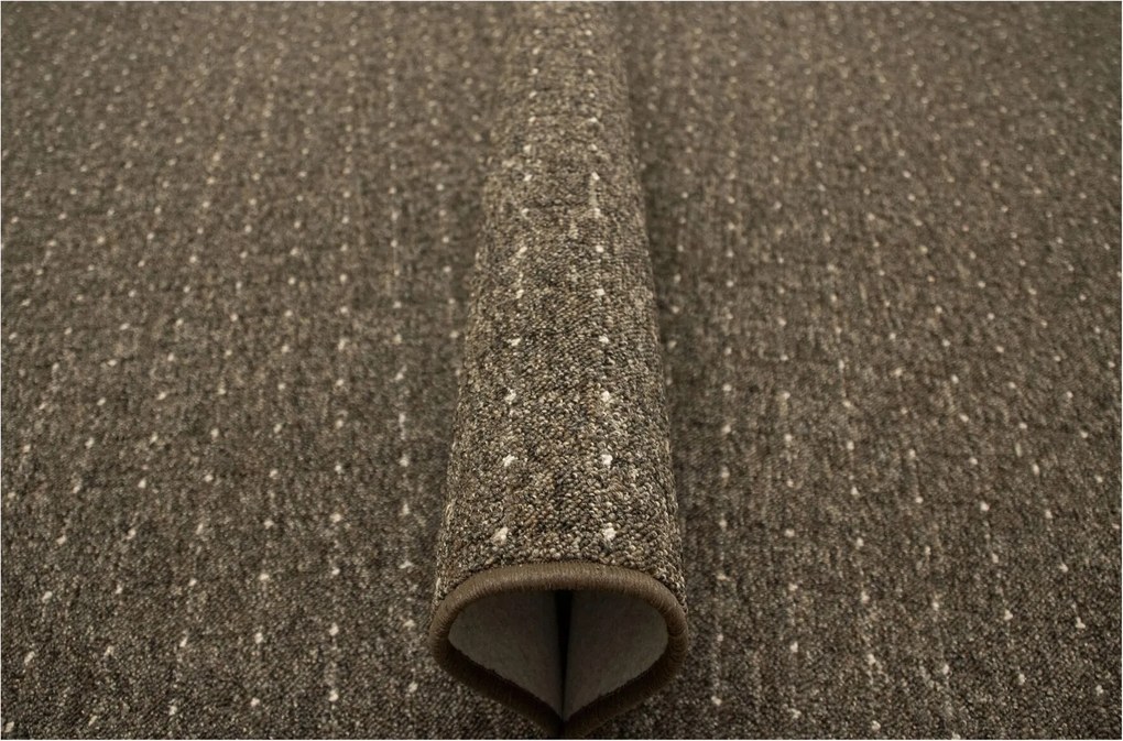 Hurkos Szőnyeg Barna Bézs Kockás Filc Zembla Szoba 250x350 cm