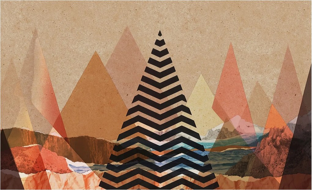 Fotótapéta Falra az előszoba konyhájába Absztrakt tájkép 416x254