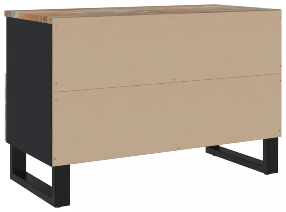 tömör újrahasznosított fa TV-szekrény 70 x 33 x 46 cm