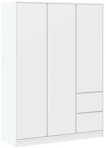 BASIT Gardrób Szekrény Fehér Színben 147 cm