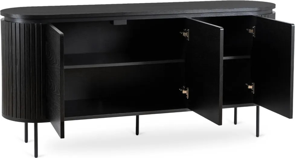 Komód 160 cm fekete színben – BECK