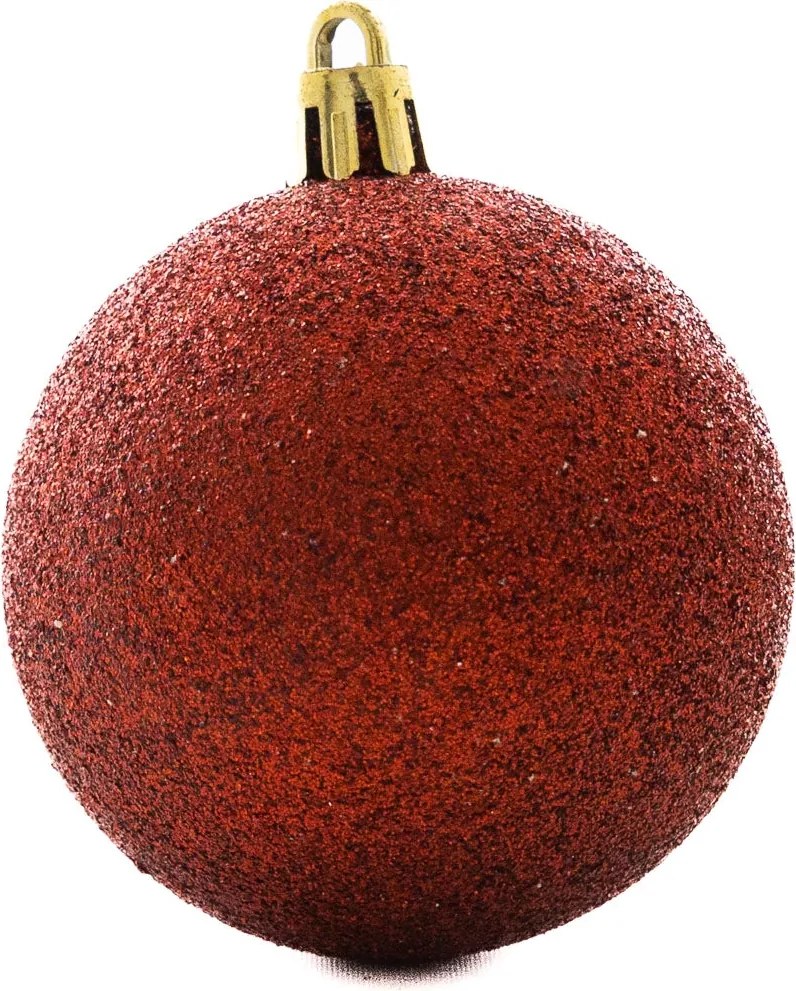 Piros műanyag gömb szett 6 cm 12 db