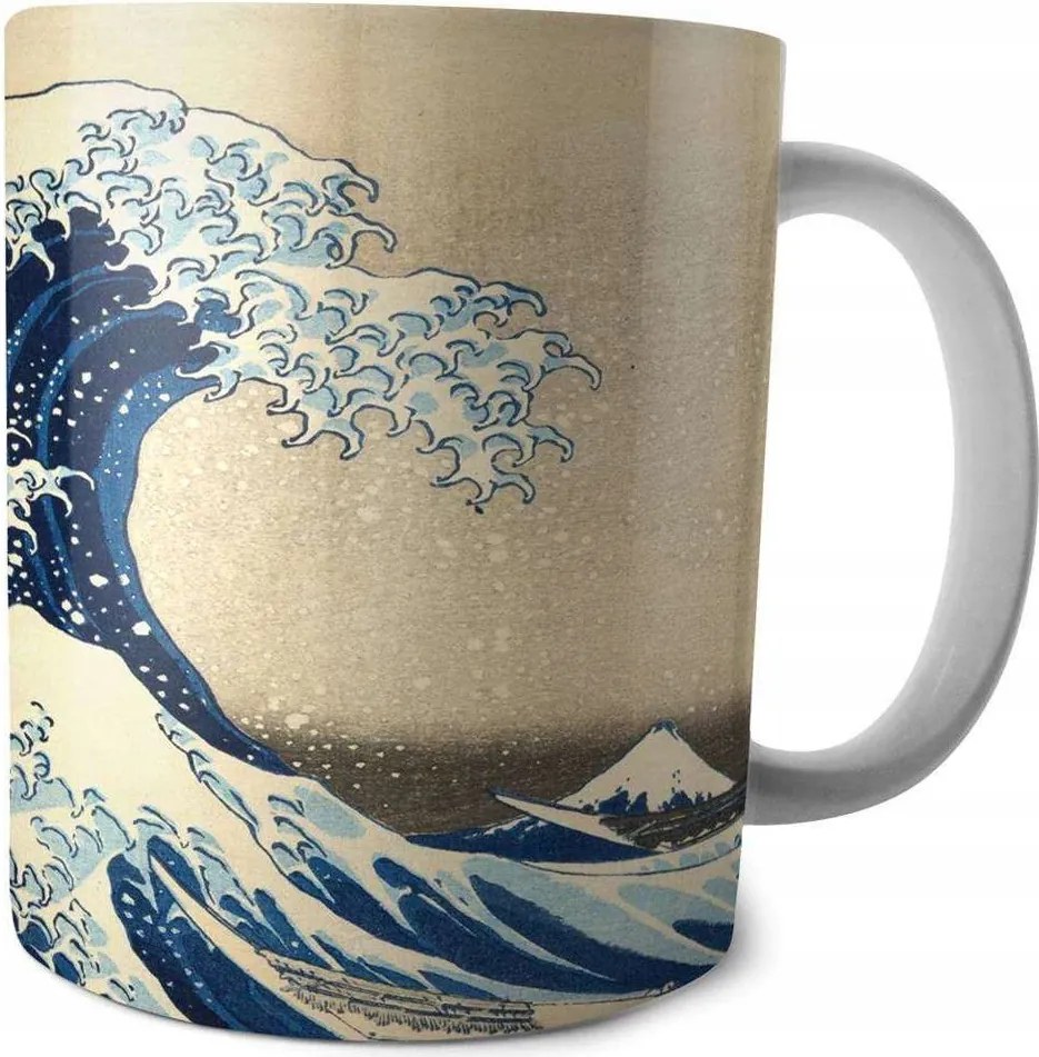 Nagy hullám bögre Kanagawában Katsushika Hokusai