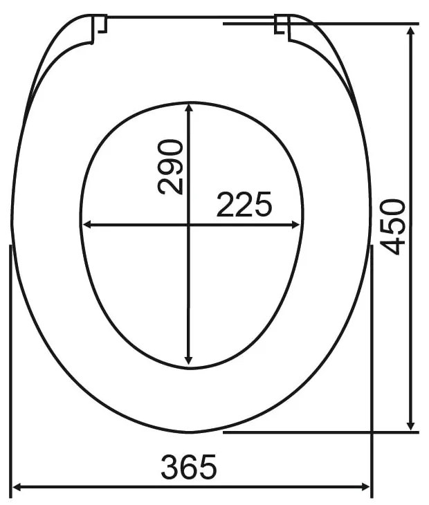 WC-ülőke automatikus záródással 36,5 x 45 cm Boat – Wenko