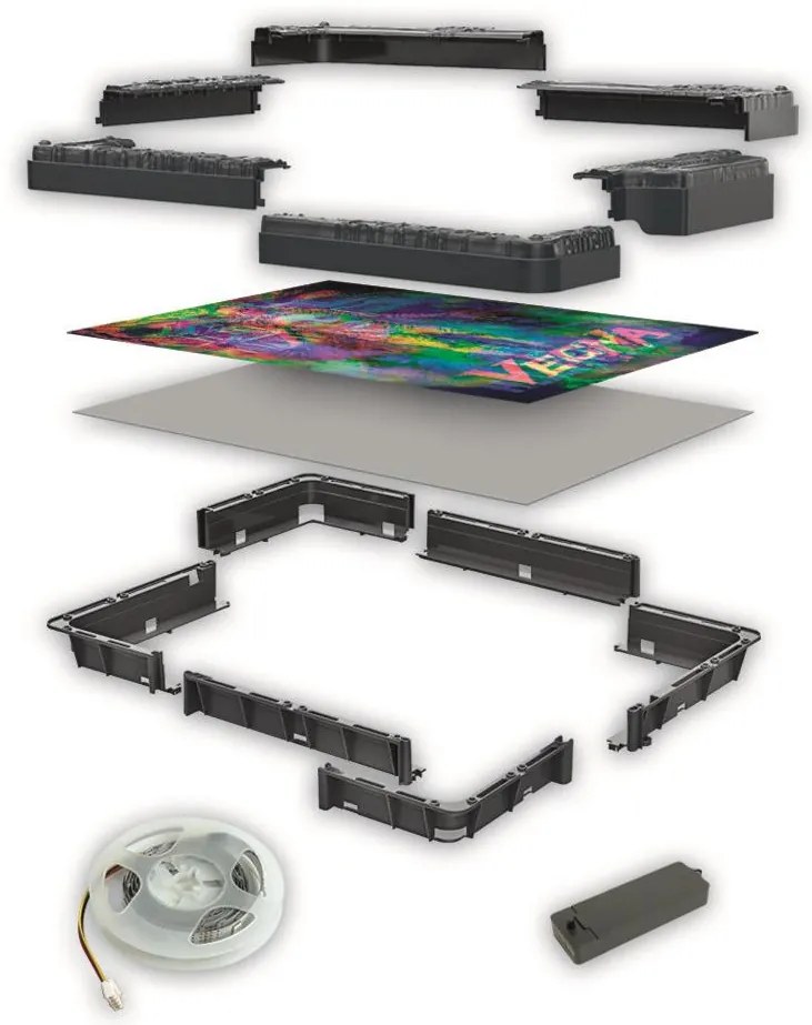 Stranger Things The Demogorgon 520 db-os puzzle LED-es keretben Clementoni