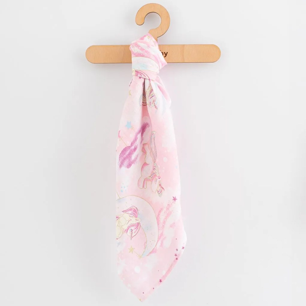 Pamut pelenka nyomtatással New Baby 70x80 cm 3 db LÁNY
