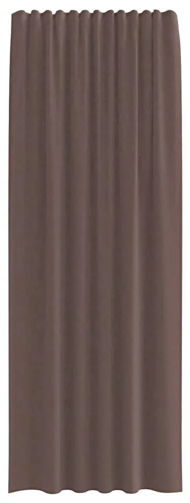 vidaXL 2 db barna fátyolfüggönyök fülecske tetejével 140x260 cm