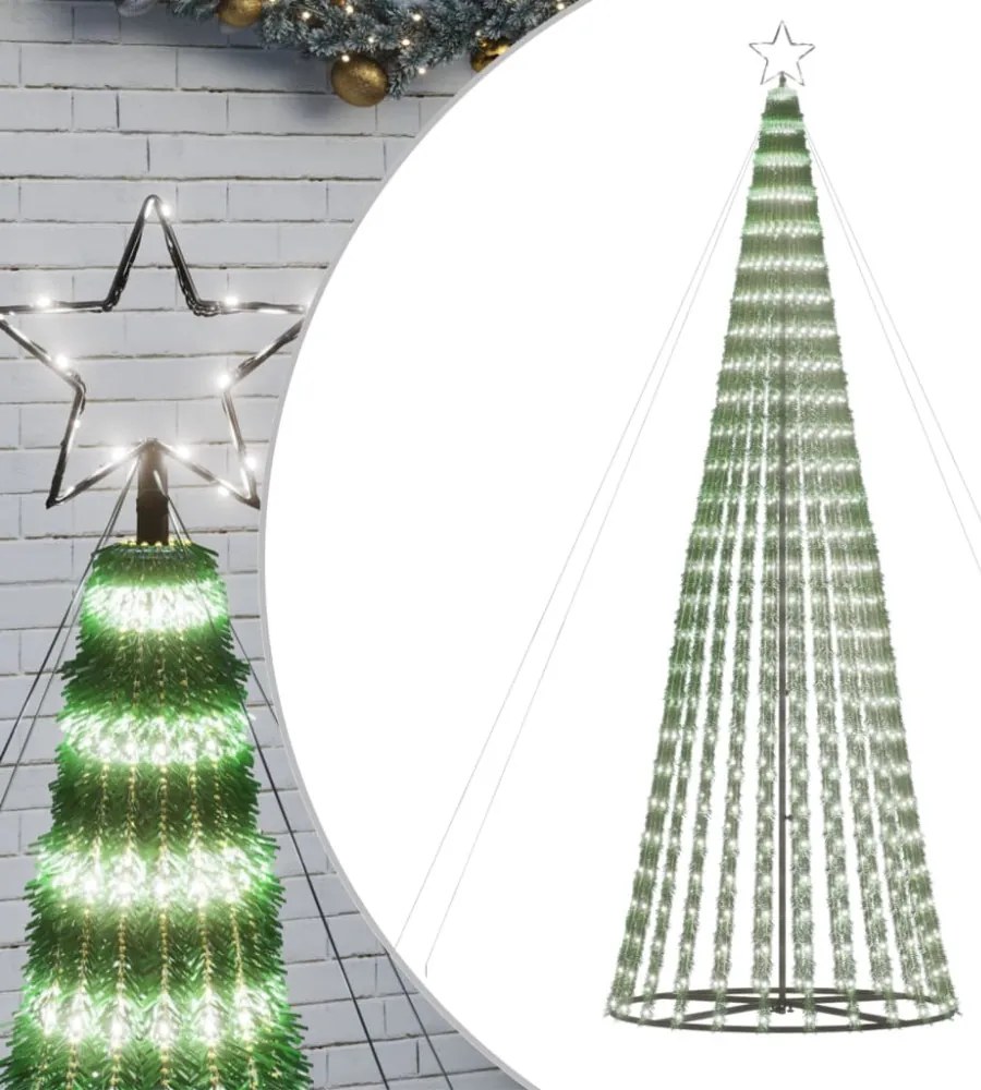 hideg fehér LED karácsonyfa 688 LED 300 cm