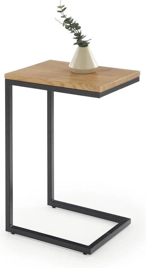 Dohányzóasztal AURIA tölgy/fekete