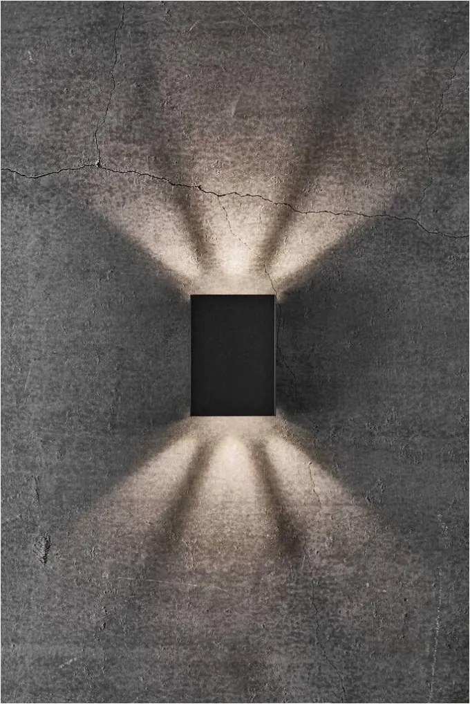 NORDLUX 2019041003 FOLD Modern Kültéri Fali Lámpa Fekete LED IP54