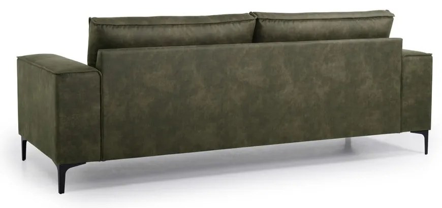 Zöld bőrutánzat kanapé 224 cm Copenhagen – Scandic