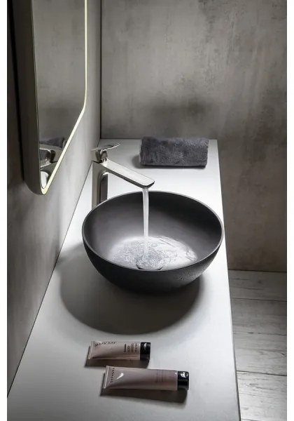Sapho - FORMIGO ráültethető mosdó átm. 39 cm beton/antracit