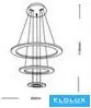 UNIVERSO Függeszték 68w 5440lm CCT.Táv IP20 Fehér D600x1100mm