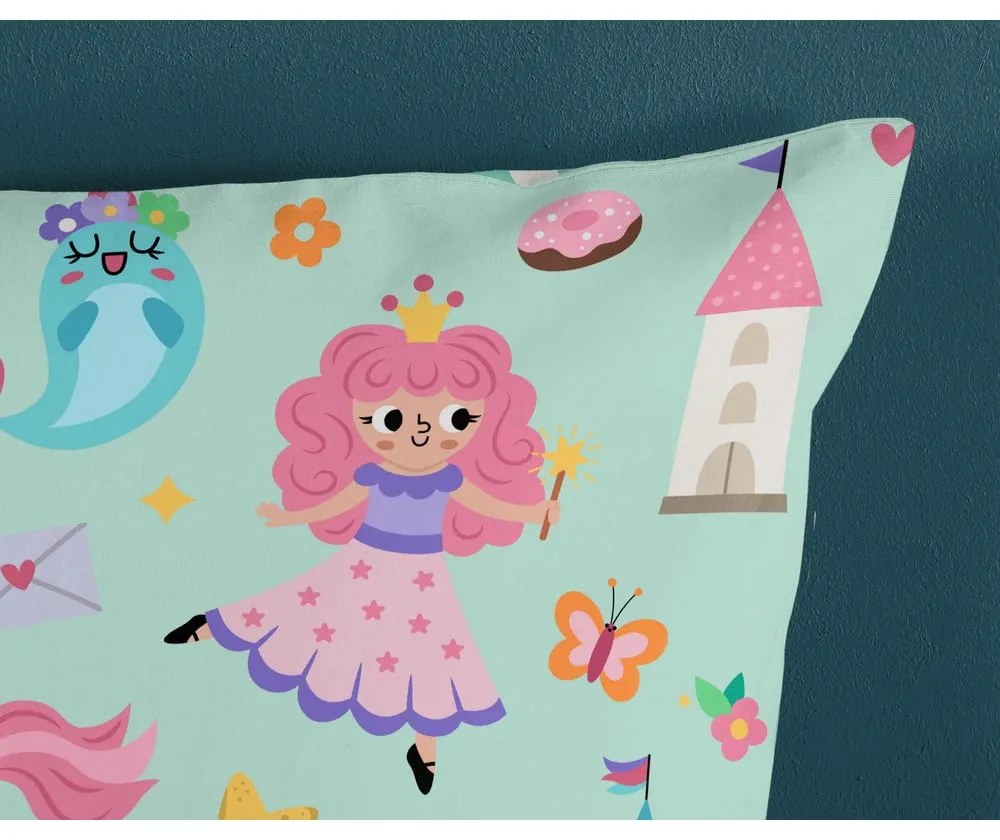 Mentazöld egyszemélyes pamut gyerek ágyneműhuzat 140x200 cm Fantastic – Good Morning