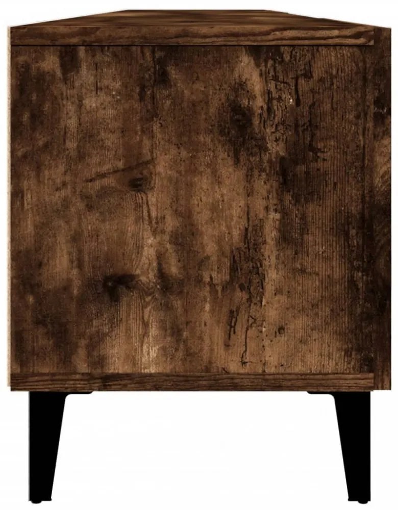 füstös tölgy színű szerelt fa TV-szekrény 180x31,5x40 cm
