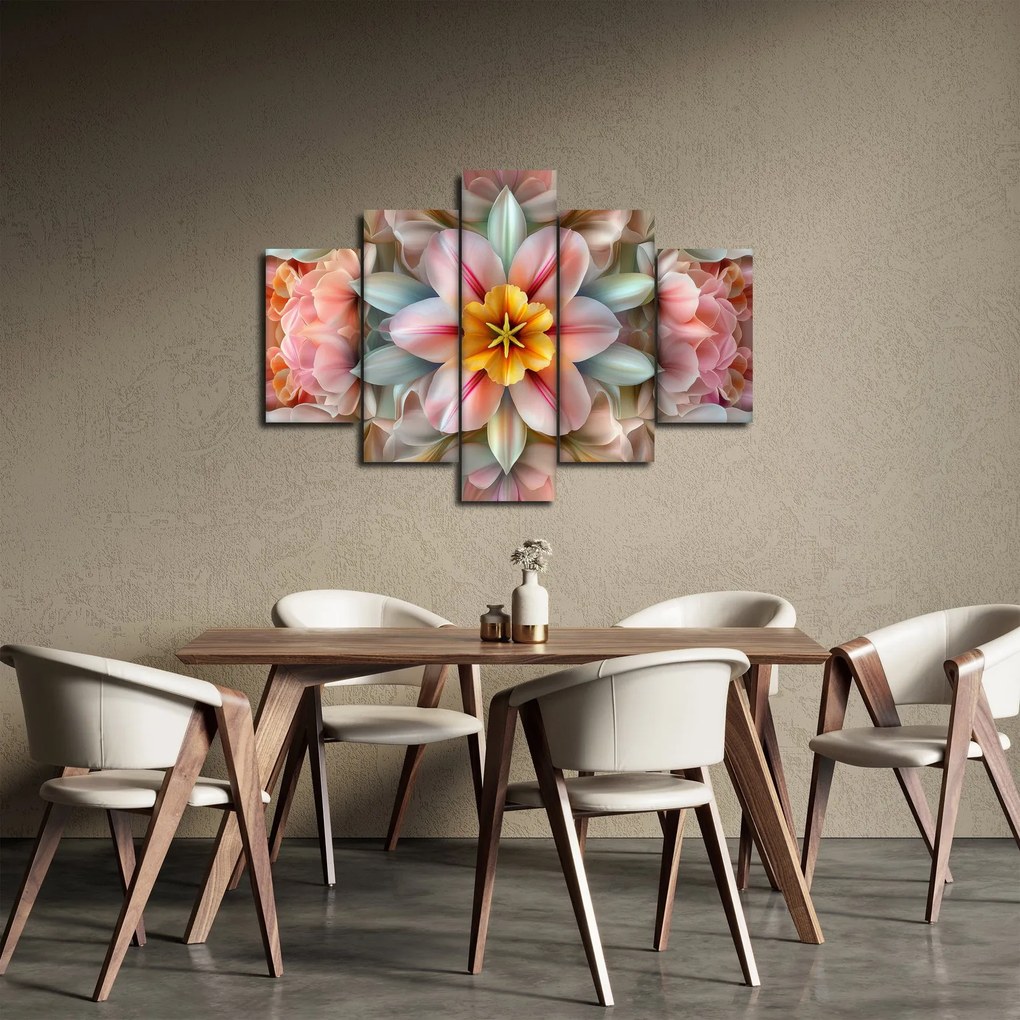 Kép - Kaleidoszkópos virág (150x105 cm)