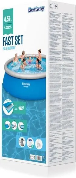 Bestway Palermo felfújható medence szett 457 x 122 cm