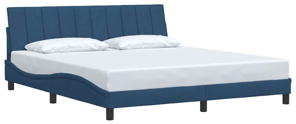 kék szövet ágykeret matrac nélkül Hanko 180 x 200 cm