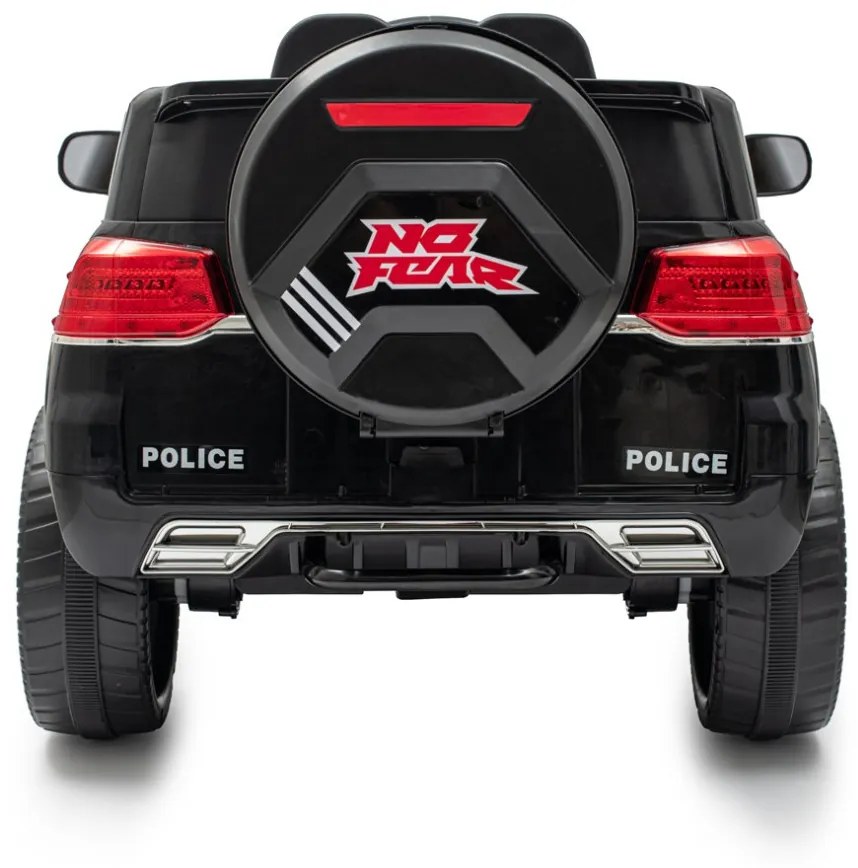 Gyermek elektromos autó Baby Mix Police 4x4 fekete