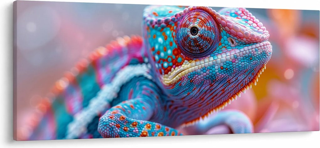 Kép - Színes kaméleon (120x50 cm)