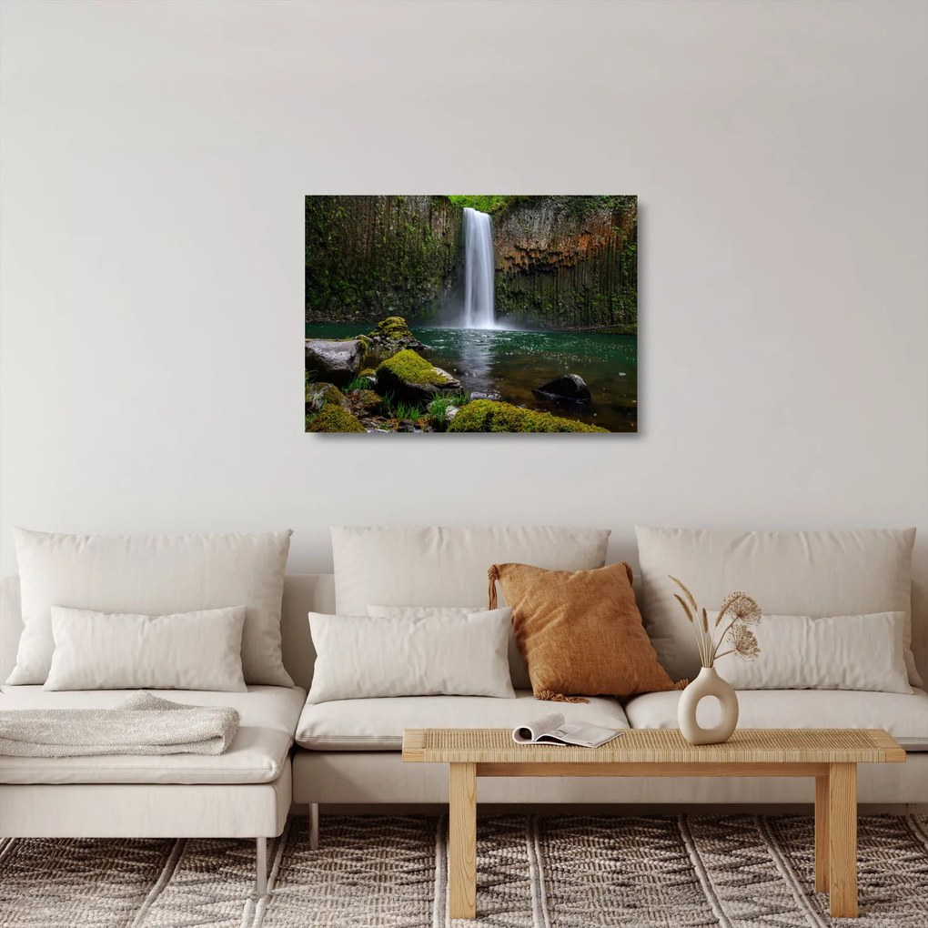 Vízesések képe (üvegen) (70x50 cm)