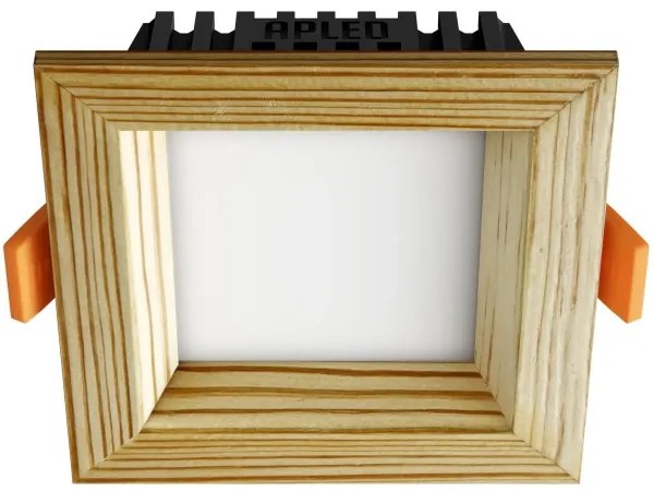 APLED - LED Lámpa SQUARE WOODLINE LED/3W/230V 3000K 9x9 cm fenyő tömör fa