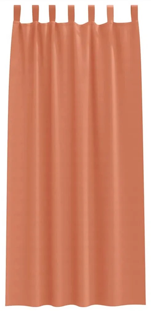 Függönyök függönyökkel 2 pcs Terrakotta 225x140cm Poliészter