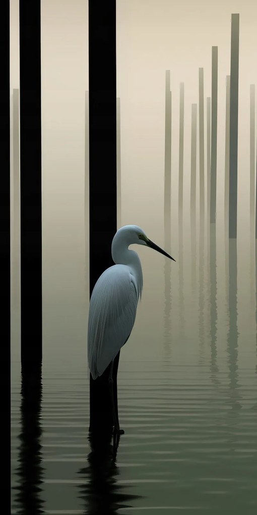 Poszter 50x100cm Köd a vízen