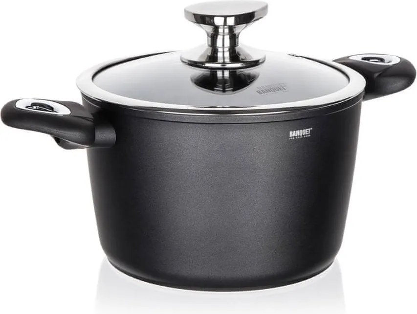 Hagyományos fazék Banquet Matte Dark Grey 3,6 l