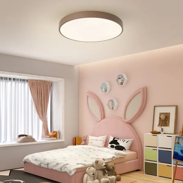 Brilagi - LED dimmelhető mennyezeti lámpa POOL LED/60W/230V 3000-6000K 60 cm barna+távirányító